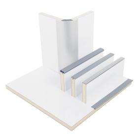 Möbelbauplatte Hochglanz Weiß, HPL