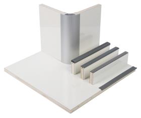 Furniture panel laminate nacre glossy