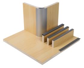 Møbler bord ahorn laminat, HPL, 1/4 plade