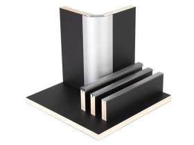 Furniture board matt black laminate, HPL