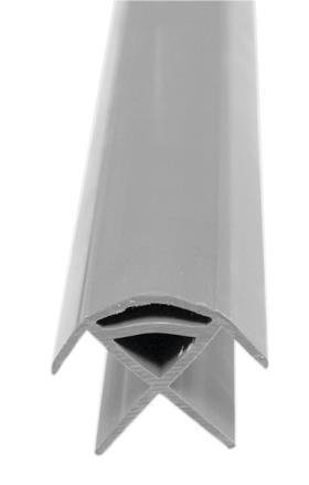 Luxury corner connection profile (medium grey)