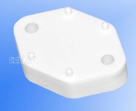 Spacer plate, height 10 mm, white