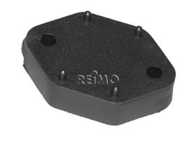 Spacer plate, height 10mm, black