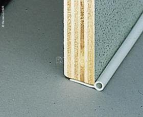 Grey sealing strip, round profile Ø 5 mm, 100 m Roller
