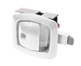 Luggage flap lock white