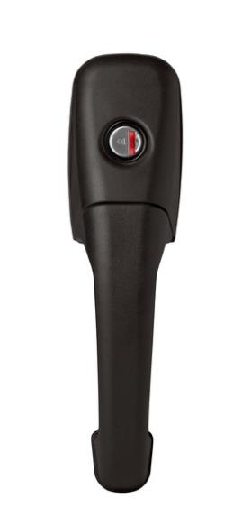 Exterior grip CARAVAN right, without cylinder and key, black