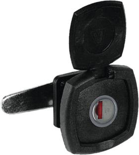 PushLock quadrate black without cylinder and key