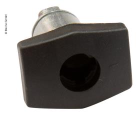 PushLock quadrate black without cylinder and key