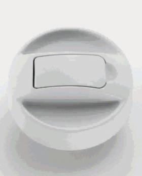 Tank lock with locking flap, white