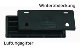 Ventilation grille 375x150 mm, winter cover