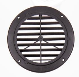 Ventilation grille, white, outside: 164mm, round