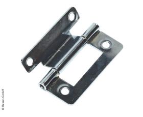 Flap hinge 1 flap offset 50mm brass-plated