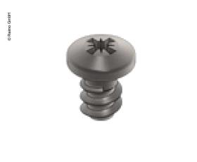 VeryLow Profile Stainless Steel Screw for panel mounting, 10 pcs.