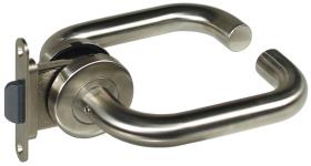 Mortise latch lock (Zamak) incl.striking plate+handle