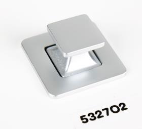 Push Lock - Komplet push-button møbler lås krom matt 37x37mm