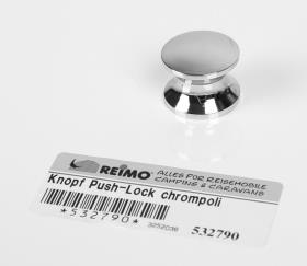 Push Lock - spare button chrome polished