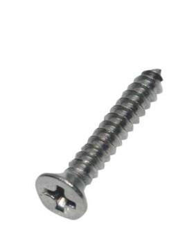 Stainless steel screws with countersunk head for roof hoods