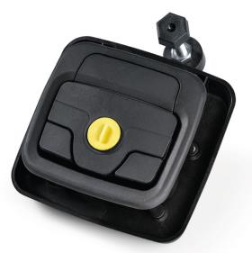 Case flap lock OPERA with clamp lock (adjustable)