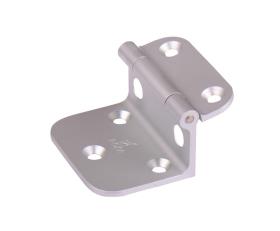 Angle fitting for table top holder, aluminium, natural anodised, 55x45mm