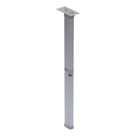 Van klapbart bordben, højde 600 mm, anodiseret aluminium