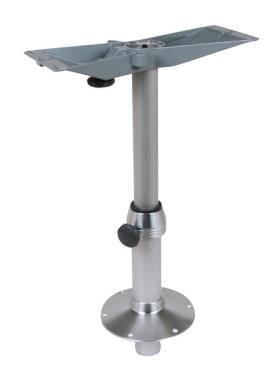 Aluminium table column with gas pressure damper