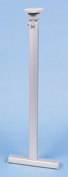 Folding table foot silver with T-foot - height 720 mm Joint at top