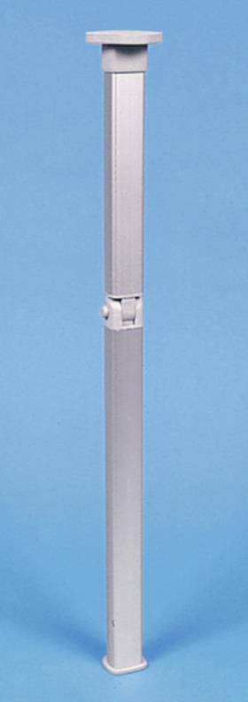 Folding table foot silver - height 740 mm hinge middle