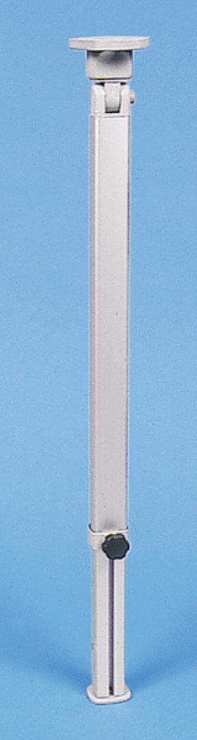 Folding table foot silver - height 555 - 765 mm Hinge top