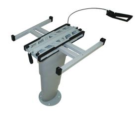 Single column collapsable table Primero Comfort 345-705mm