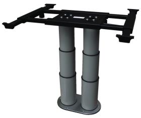 Two column lift rack, shifting