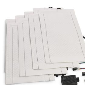 MSH300 Recessed seat heater Carbon 4-piece for 2 seats