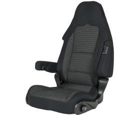 Pilot seat S 10.1, cover Ara, black/grey f. passenger side