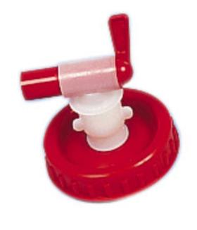 Screw cap DIN 96 with outlet tap