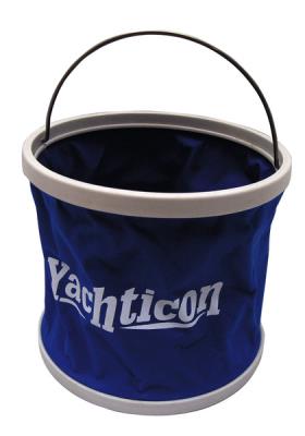 Folding bucket 9 litres with stable bottom and storage bag