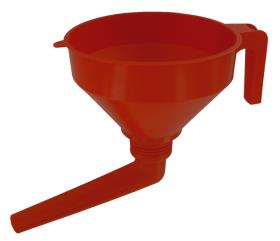 Angle funnel for fresh water tank filling