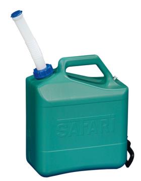 Water canister with spout cap 15 litres