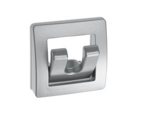 coat rack holder, silver, foldable with 2 hooks loose