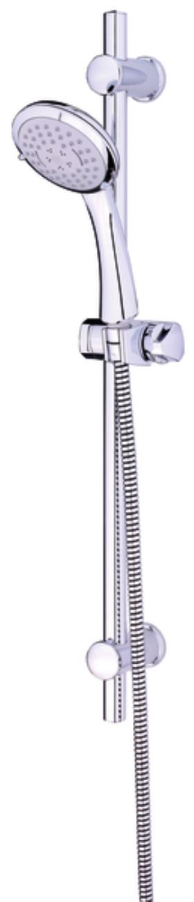 Shower set Orta, chrome, 105mm diameter, tube 1,5m