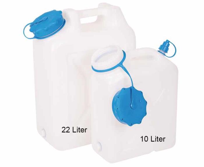 Vandkasse bred hals 22 liter, afrundet form, UV-beskyttelse