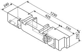 Fresh / waste tank 300/055 T4 from year 7/90