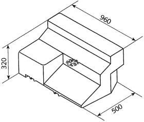 Water tank 80l, Ducato/Boxer/Jumper Bj.94-06