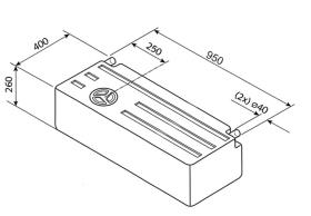 Fresh and waste water tank EV1802