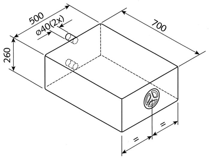 Vandtank EV 1801 - 85 liter