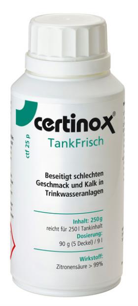 Certinox TankFrisch CTF25P til 25l Spülmengege