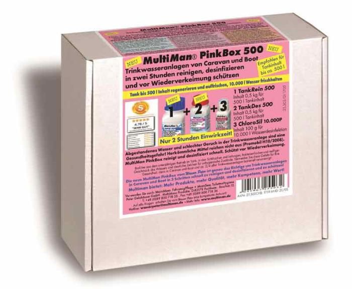 MultiMan PinkBox 500 Rengøring af drikkevandssystemet