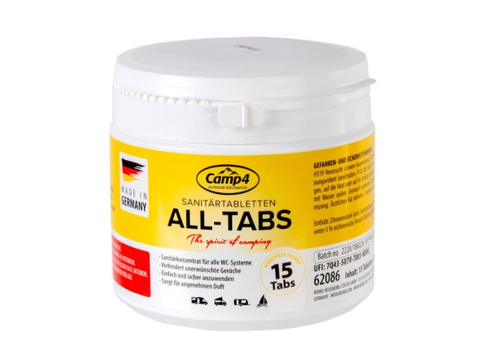 Camp4 All-Tabs toilet-tabletter 15 stk.
