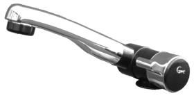 Automatic tap London black/chrome