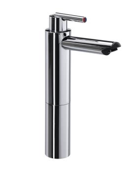 Single lever mixer in ceramics Cascada, chromed, with switch