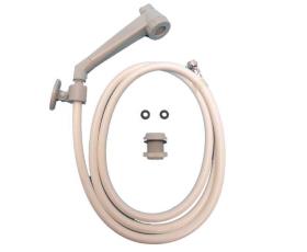 Shower set Modern grey with hose 2m, loose