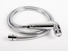 Brusersæt CHROME med 1,5 m slange + vægbeslag, & nbsp; 1/2 "